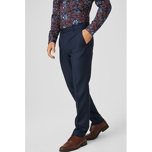 C&A Wełniane spodnie modułowe-Tailored Fit, Niebieski, Rozmiar: 28 Westbury 29 C&A