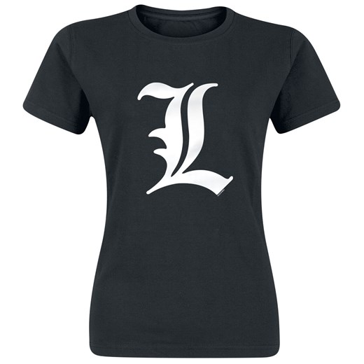 Death Note - L Tribute - T-Shirt - czarny S EMP