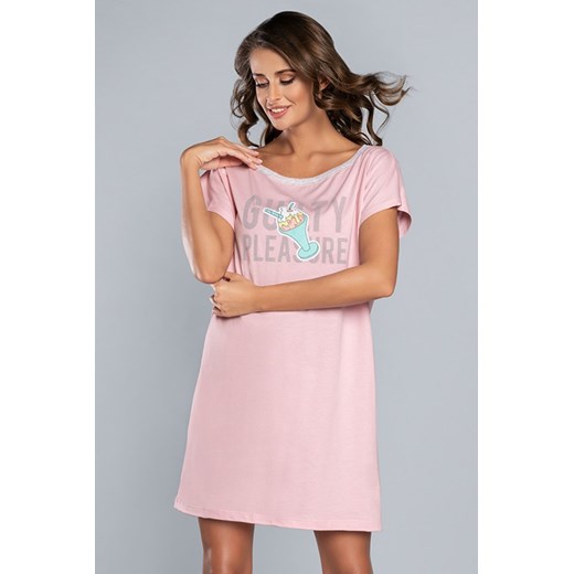 Koszula Nocna Model Gelato kr.r. Pink Italian Fashion XL Bomawika