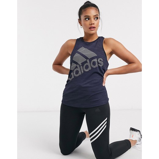 Bluzka damska Adidas Performance z okrągłym dekoltem 