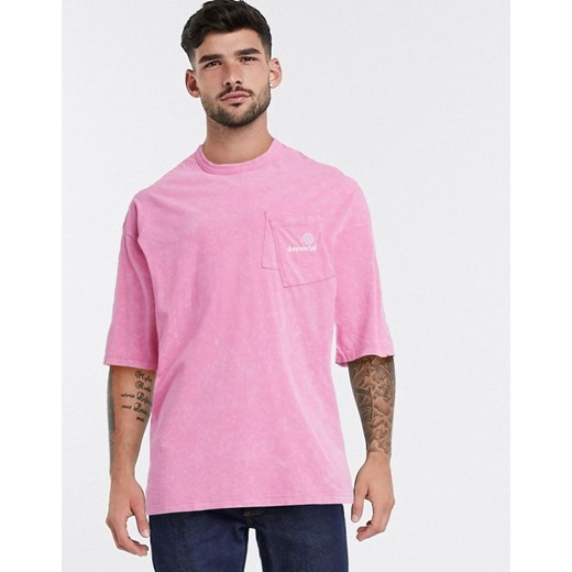 Asos Day Social t-shirt męski różowy 