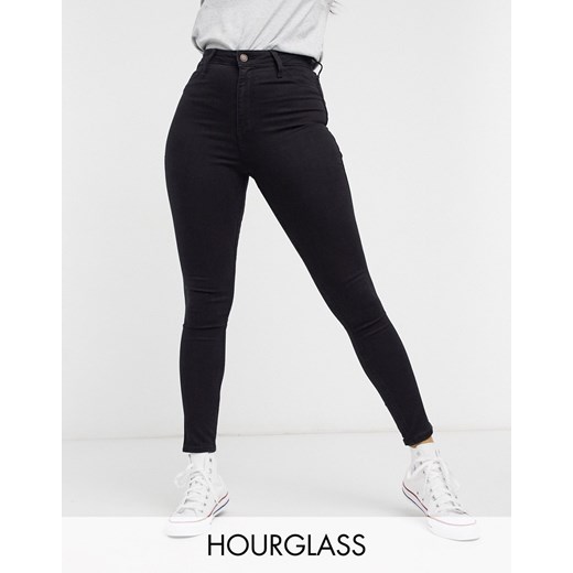 Hollister jeansy damskie na wiosnę czarne w miejskim stylu 