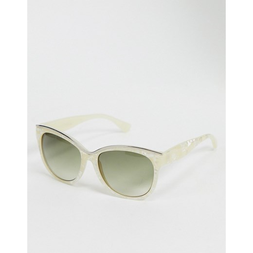 Jeepers Peepers – Prostokątne okulary przeciwsłoneczne z białymi oprawkami Jeepers Peepers No Size Asos Poland
