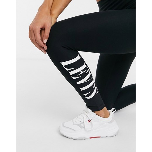 Levi's – Czarne legginsy z logo-Czarny M Asos Poland