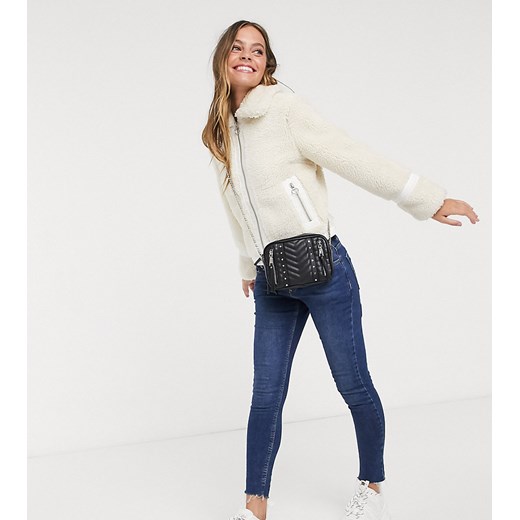 Miss Selfridge Petite – Kremowy płaszcz teddy Miss Selfridge 34 Asos Poland