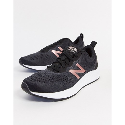 New Balance – Arishi – Czarno-różowe buty sportowe do biegania-Czarny New Balance 40.5 Asos Poland