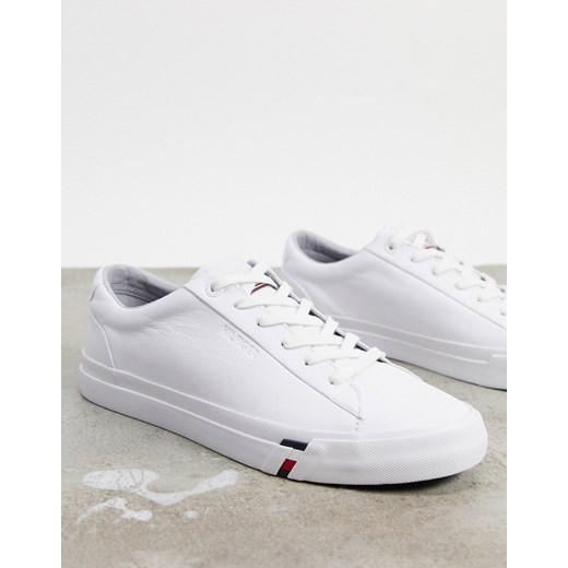 Tommy Hilfiger – Białe skórzane buty sportowe z firmowym logo-Biały Tommy Hilfiger 42 Asos Poland