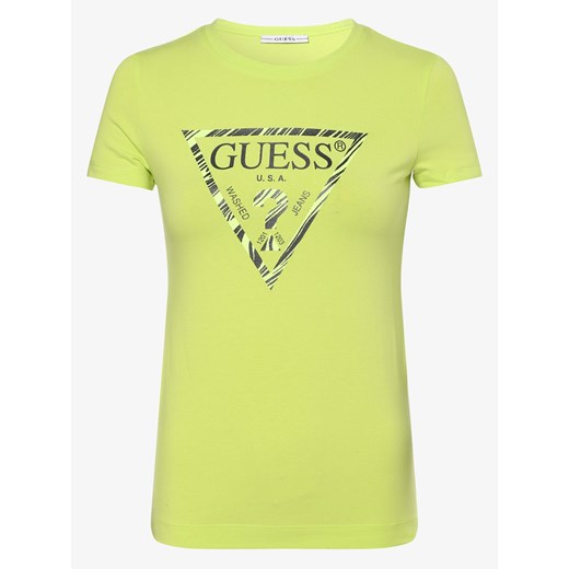 GUESS - T-shirt damski, żółty Guess L vangraaf