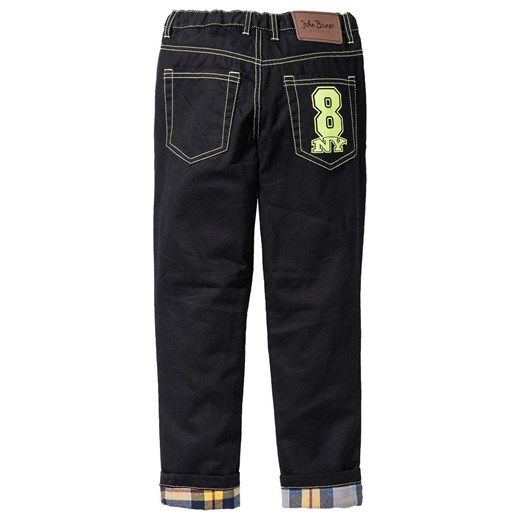Spodnie chłopięce z ciepłą flanelową podszewką, Regular Fit | bonprix Bonprix 128 bonprix