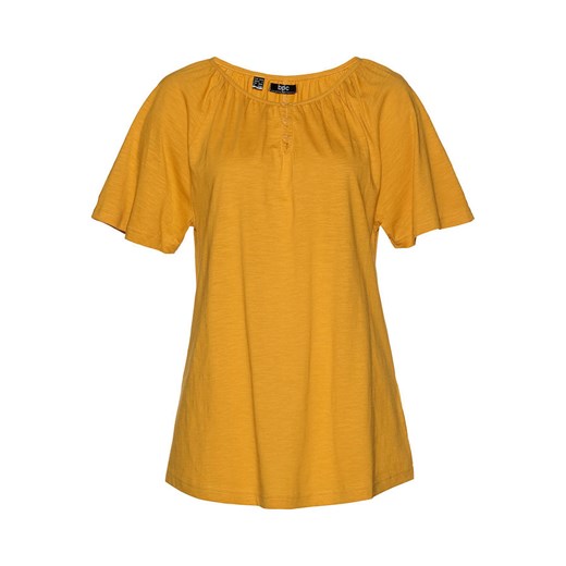 Shirt bawełniany z przędzy mieszankowej, krótki rękaw | bonprix Bonprix 40/42 bonprix