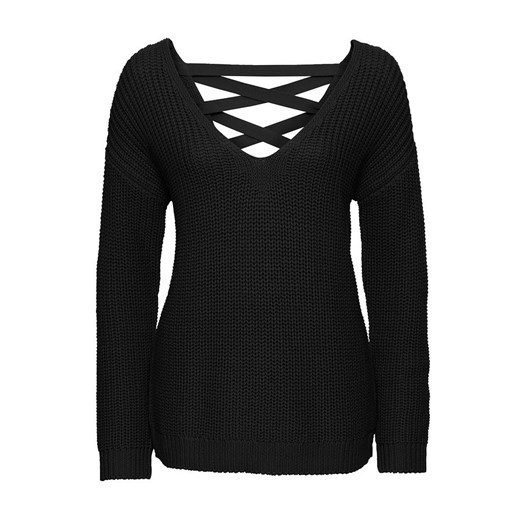 Sweter ze sznurowaniem z tyłu | bonprix Bonprix 32/34 bonprix