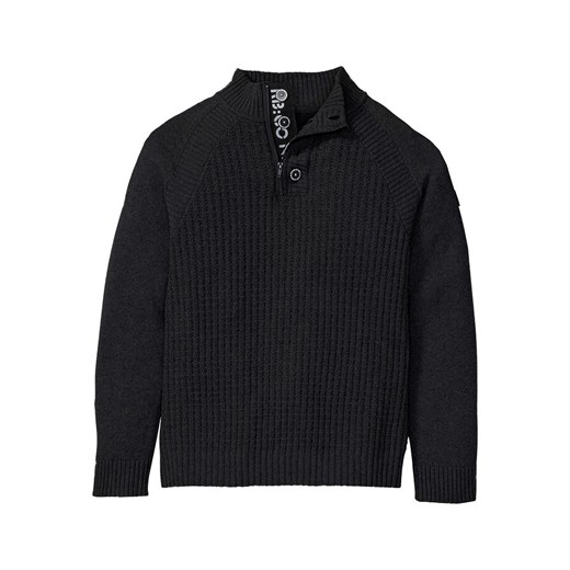 Sweter ze stójką z bawełny z recyklingu | bonprix Bonprix 48/50 (M) bonprix