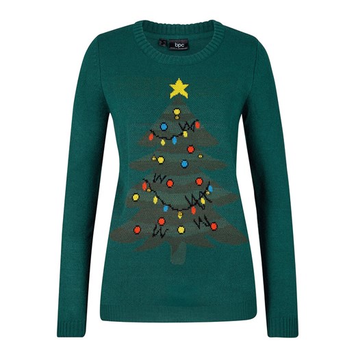 Sweter z bożonarodzeniowym motywem | bonprix Bonprix 48/50 bonprix
