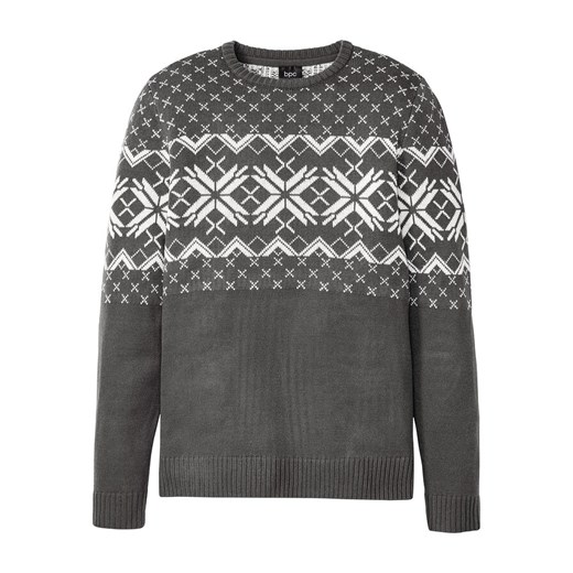 Sweter w norweski wzór | bonprix Bonprix 56/58 (XL) bonprix