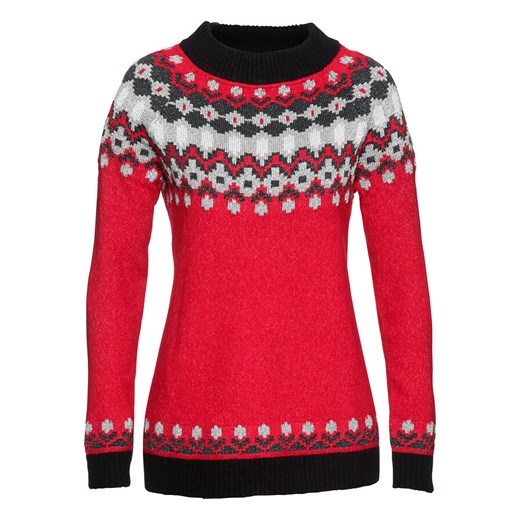 Sweter w norweski wzór | bonprix Bonprix 48/50 bonprix