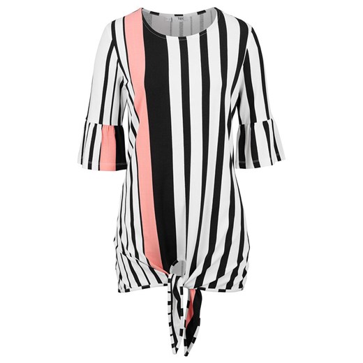 Shirt z przewiązaniem, krótki rękaw | bonprix Bonprix 36/38 bonprix