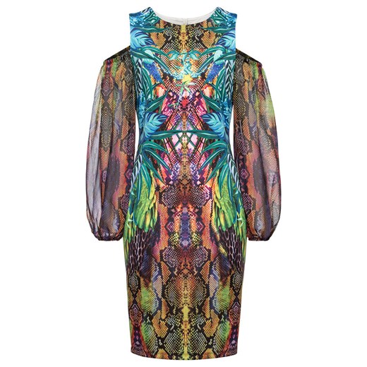 Sukienka cold-shoulder ze sztrasami | bonprix Bonprix 48/50 promocyjna cena bonprix
