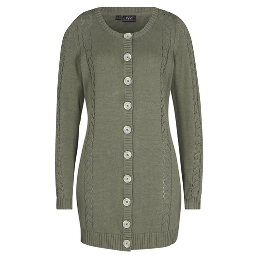 Sweter rozpinany w ażurowy wzór | bonprix Bonprix 36/38 bonprix