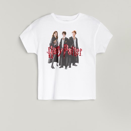 Reserved - T-shirt Harry Potter z brokatem - Reserved 152 Reserved