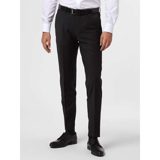 Cinque Męskie spodnie od garnituru modułowego Mężczyźni Super Slim Fit Sztuczne włókno czarny jednolity ze sklepu vangraaf w kategorii Spodnie męskie - zdjęcie 91547964