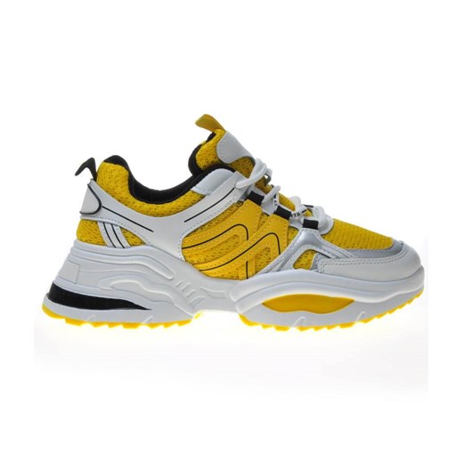 Żółte buty sportowe dla kobiet /D8-3 6157 S392/ Pantofelek24 37 pantofelek24.pl okazja