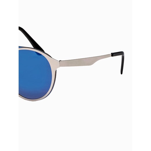 Okulary przeciwsłoneczne A174 - srebrne/niebieskie uniwersalny okazja ombre