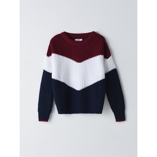 Cropp - Sweter z kolorowej dzianiny - Cropp XS Cropp