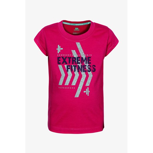 Dziewczęcy T-shirt Naja różowy Trespass 9/10 wyprzedaż Astratex