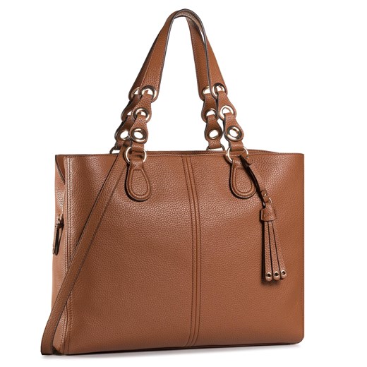 Shopper bag elegancka bez dodatków duża na ramię 