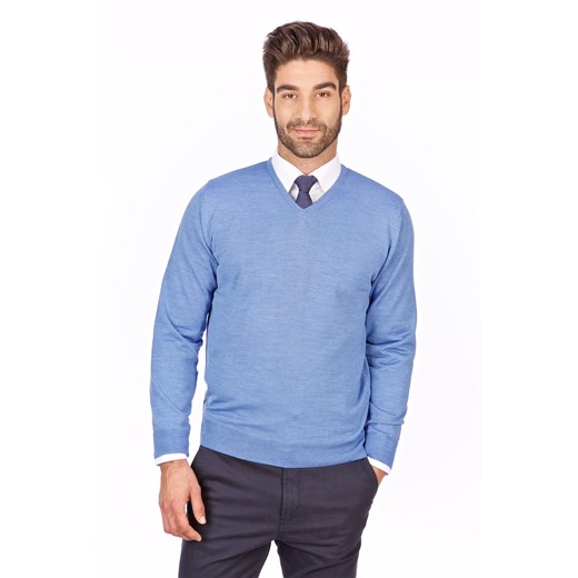 Sweter szpic jasny niebieski - regular Lanieri Fashion Lanieri.pl
