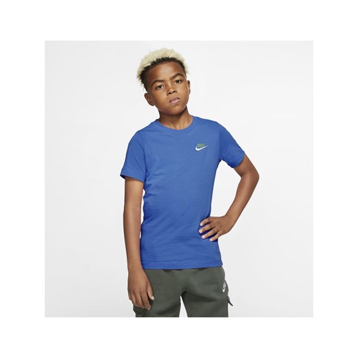 T-shirt dla dużych dzieci Nike Sportswear - Niebieski Nike M Nike poland