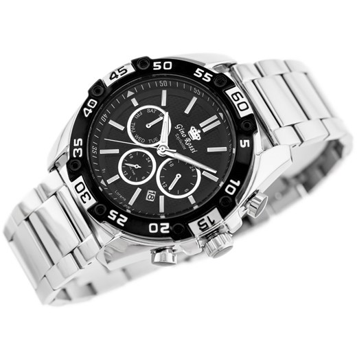 ZEGAREK MĘSKI GINO ROSSI - E8754B2-1C1 EXCLUSIVE (zg299b) + BOX Gino Rossi uniwersalny timeup.pl