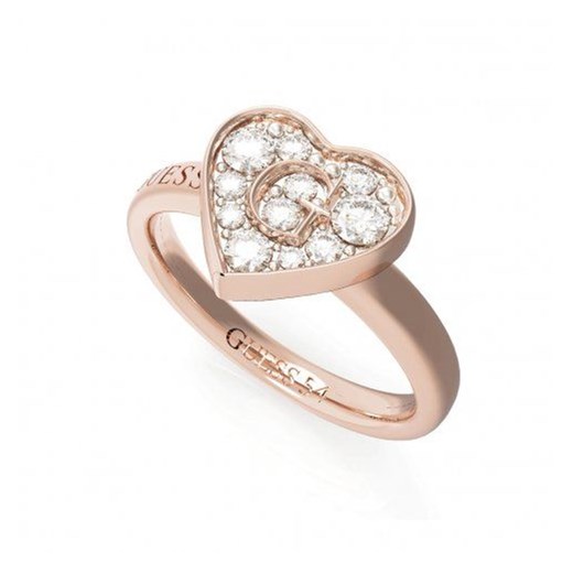 Biżuteria Guess pierścionek różowozłoty serce UBR79030-56  otozegarki