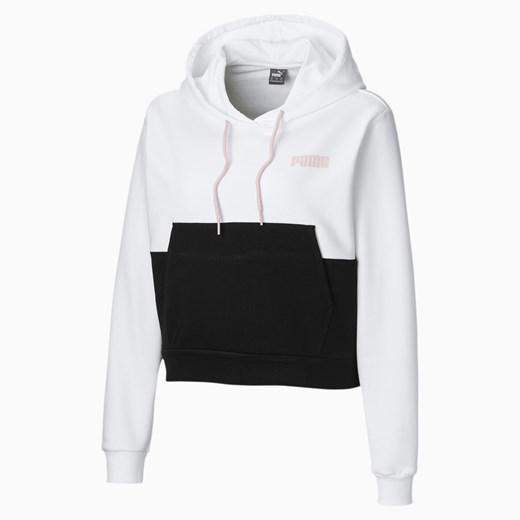 PUMA Damska Bluza Z Kapturem, Biały, rozmiar XS, Odzież Puma L promocja PUMA EU
