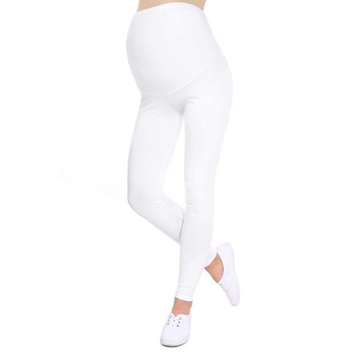 Komfortowe legginsy ciążowe 3085 biały M / 38 MijaCulture