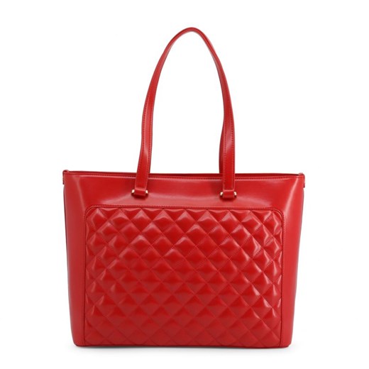 Shopper bag Love Moschino skórzana elegancka na ramię 