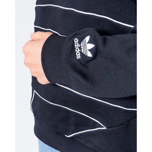 Adidas bluza damska granatowa w sportowym stylu z bawełny 