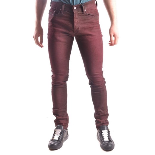 Spodnie męskie Diesel czerwone jesienne 