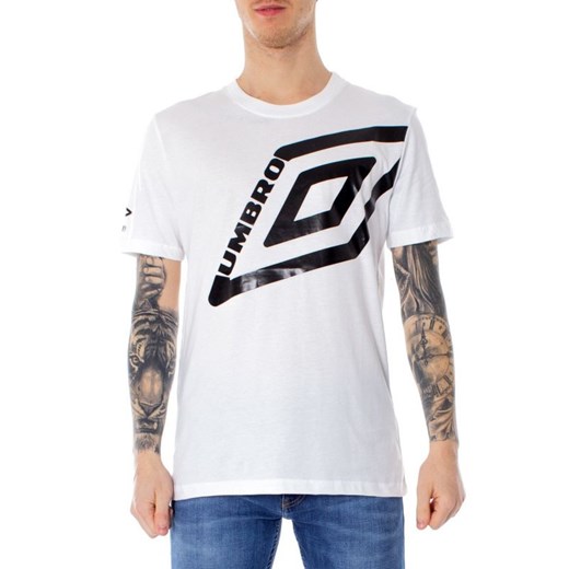Umbro T-shirt Mężczyzna - WH7-T-SHIRT_IN_JERSEY_8 - Biały Umbro L Italian Collection