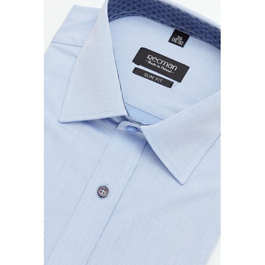 koszula bexley 2360 długi rękaw slim fit niebieski Recman 43/164-170/No promocyjna cena Recman