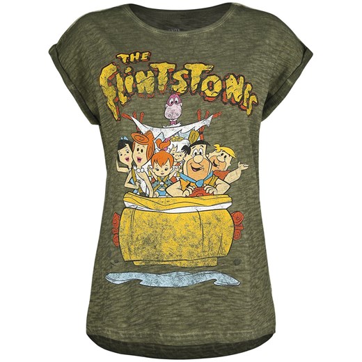 The Flintstones - Family Picture - T-Shirt - oliwkowy M EMP