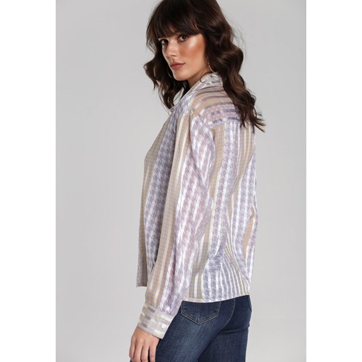 Jasnofioletowa Koszula Searle Renee M/L Renee odzież okazyjna cena
