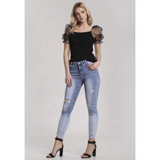 Niebieskie Jeansy Skinny Daphinohre Renee 38 Renee odzież