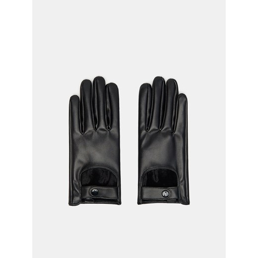 Rękawiczki czarne Sinsay eleganckie 