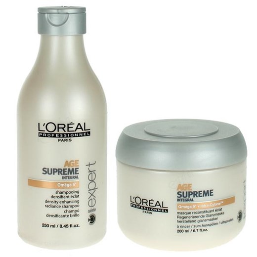 L'Oreal Age Supreme Zestaw przecziwdziałający starzeniu się włosów: Szampon 250 ml + Maska 200 ml 