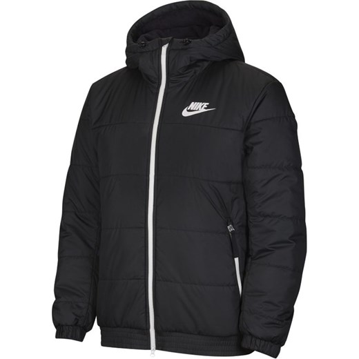 Męska kurtka z kapturem i zamkiem na całej długości Nike Sportswear Synthetic-Fill - Czerń Nike XS wyprzedaż Nike poland