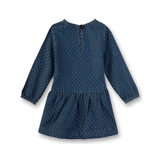 Granatowa odzież dla niemowląt Sanetta dla dziewczynki w nadruki z bawełny 