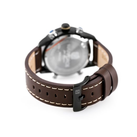 ZEGAREK MĘSKI NAVIFORCE - NF9144 (zn077d) - brown/black + box - Czarny || Brązowy Naviforce TAYMA