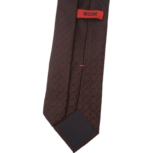 Fioletowy krawat Moschino 