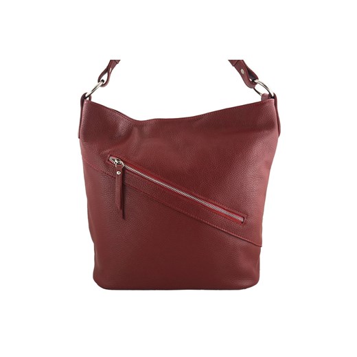 Shopper bag Barberini`s na ramię duża skórzana elegancka matowa bez dodatków 